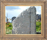granite with cross